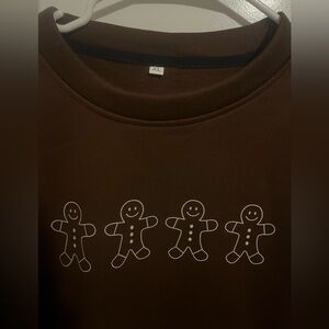 Gingerbread man crewneck - never worn 🎅